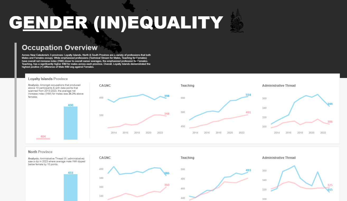 Gender Inequality : Occupation Overview